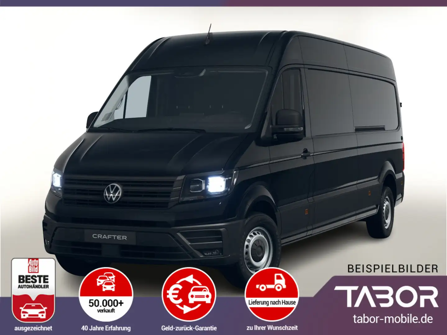 Volkswagen Crafter 35 2.0 TDI 177 AT8 4M L4H3 AHK PDC 3S FL Schwarz - 1