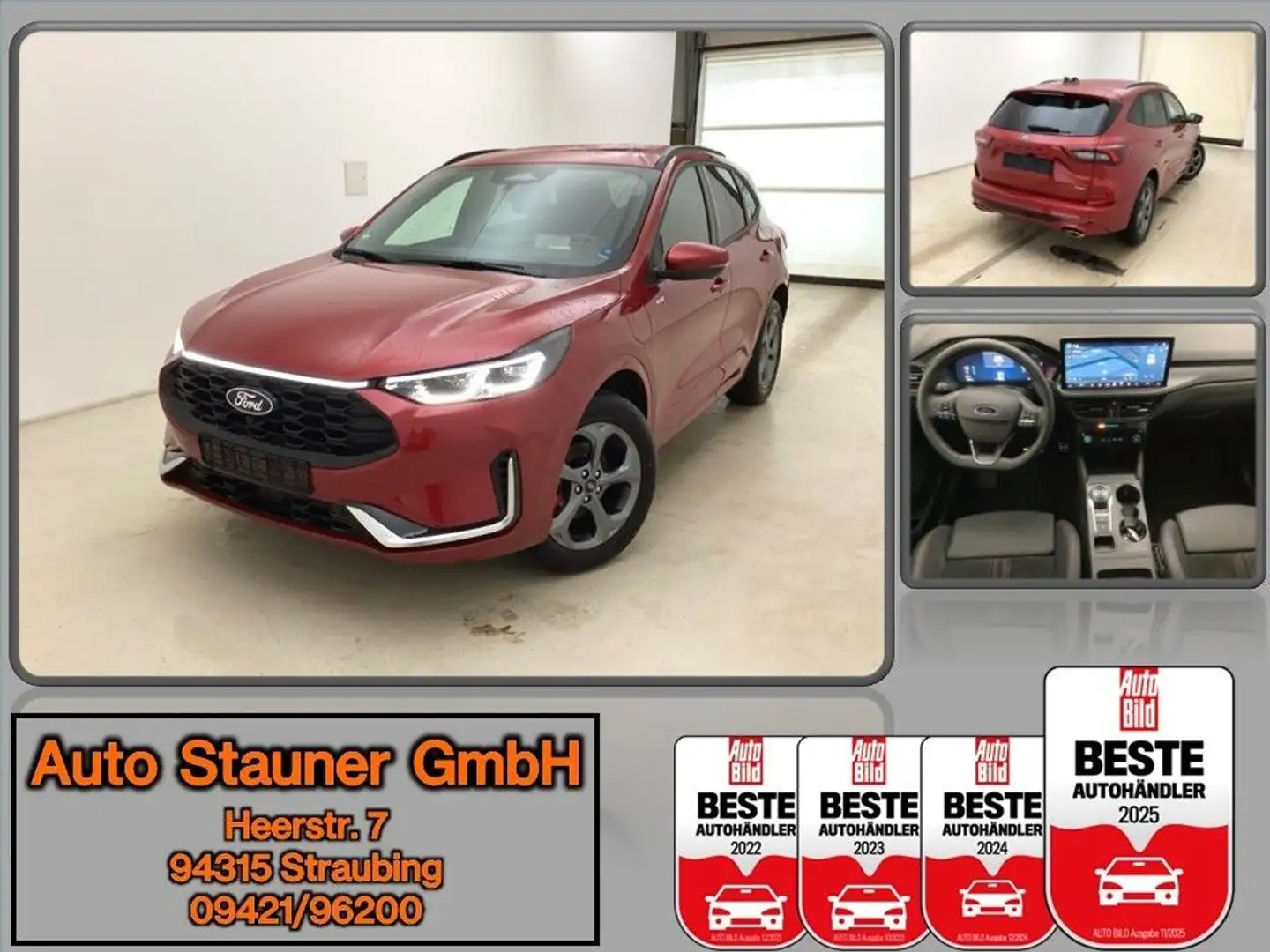 Ford Kuga ST-Line X PHEV Auto/ACC/LED/360KAMERA/SHZ Rouge - 1
