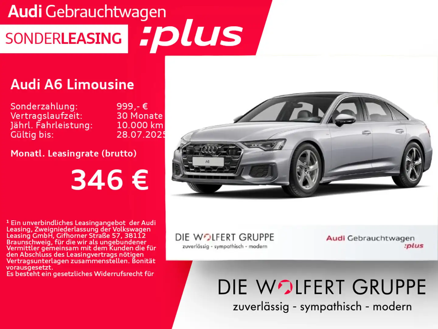 Audi A6 S line 45 TFSI quattro S tronic ACC Silber - 1