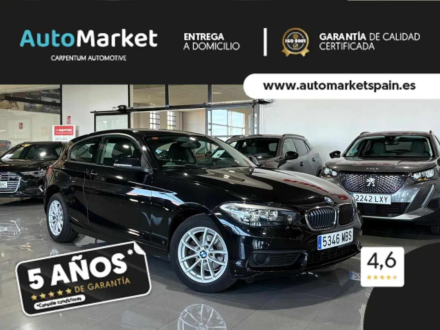 BMW 116 116d Schwarz - 1
