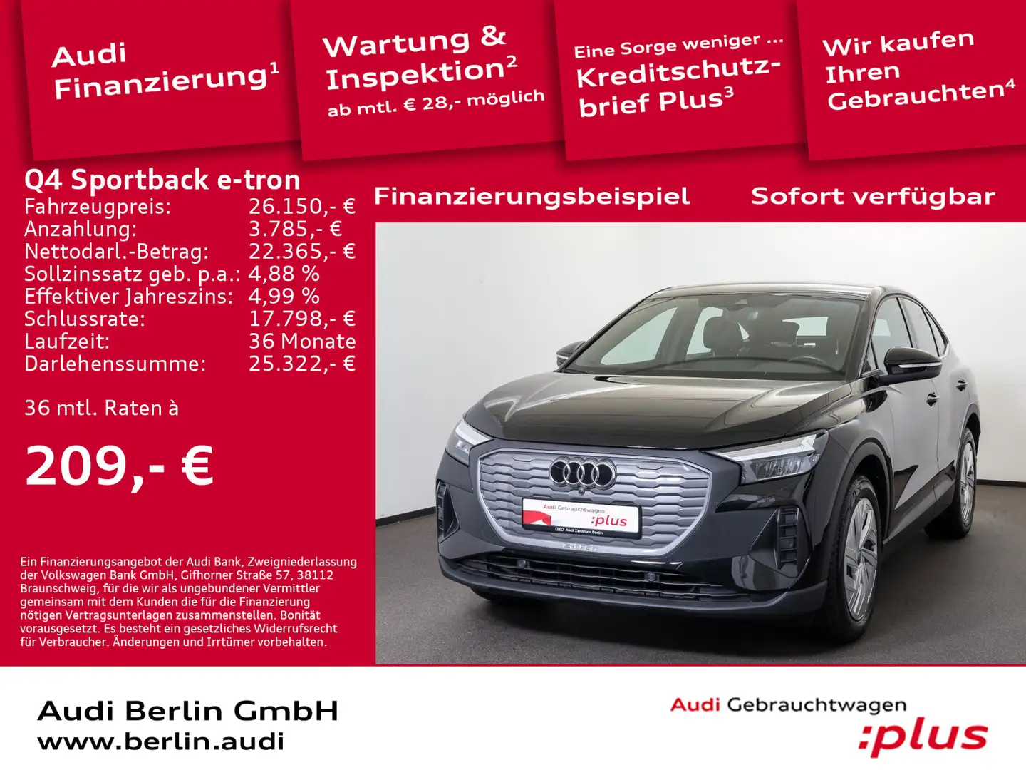 Audi Q4 e-tron 35 LED NAVI PDC VIRTUAL Noir - 1