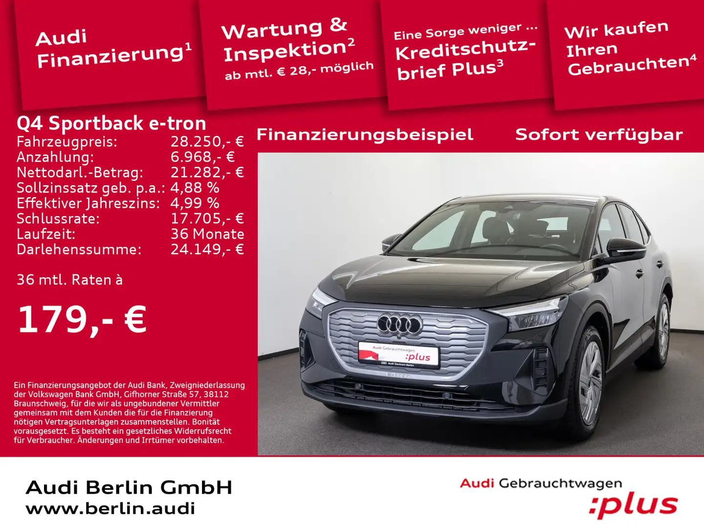 Audi Q4 e-tron 35 LED NAVI PDC VIRTUAL Schwarz - 1