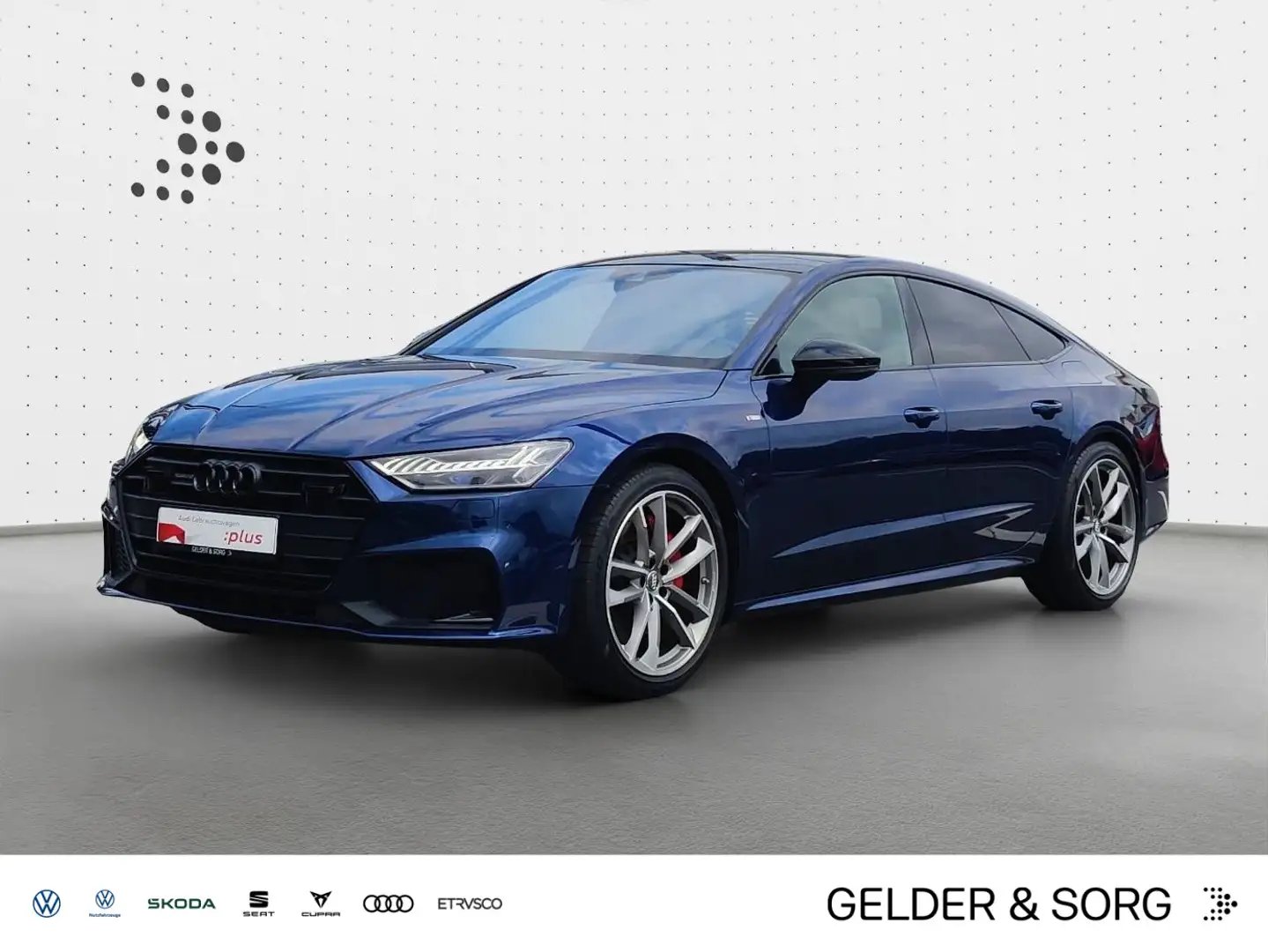 Audi A7 55 TFSIe qu. TV*Dämpfer*AHK*SoftCl* Bleu - 1