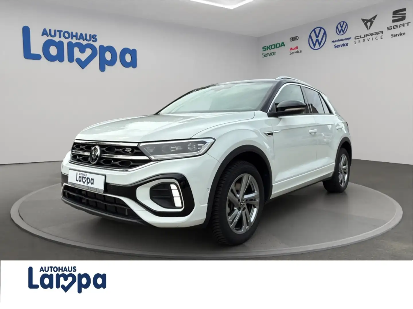 Volkswagen T-Roc R-Line 2.0 TDI DSG AHK,NAV,RFK,SHZ,ACC,MFL Weiß - 1