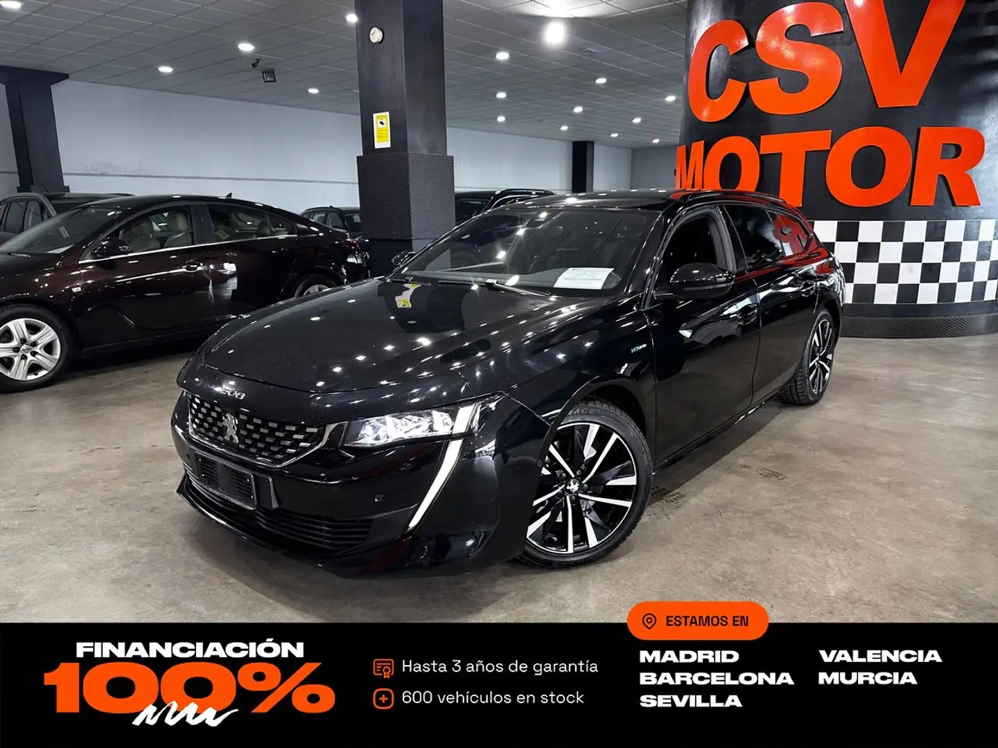 Peugeot 508 SW GT HYBRID 225 e-EAT8 Negro - 1