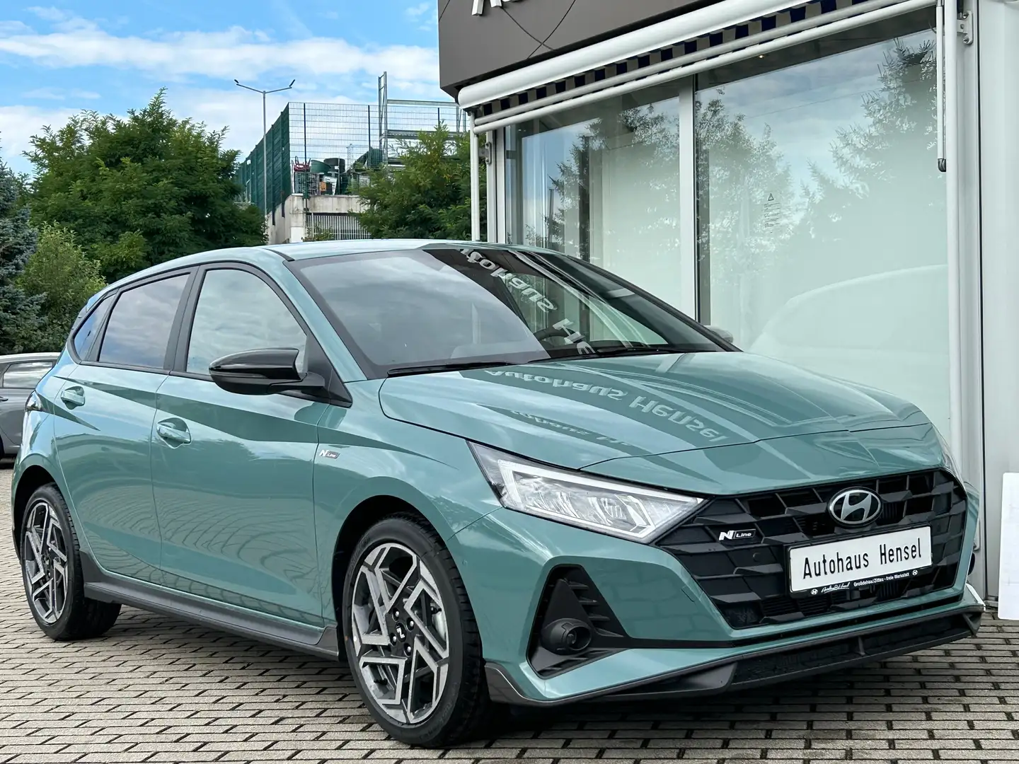 Hyundai i20 1.0 T-GDi DCT N-Line Assis.-Paket Smart-Paket BOSE Grün - 2