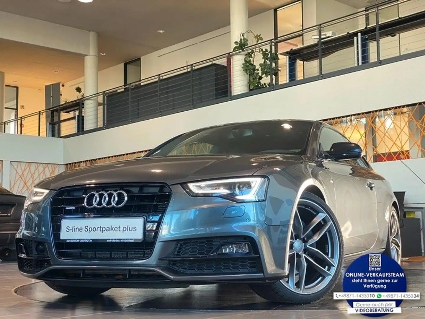 Audi A5 Coupe 3.0 TDI S-line+ Navi SideA DAB B&O ACC Gri - 1