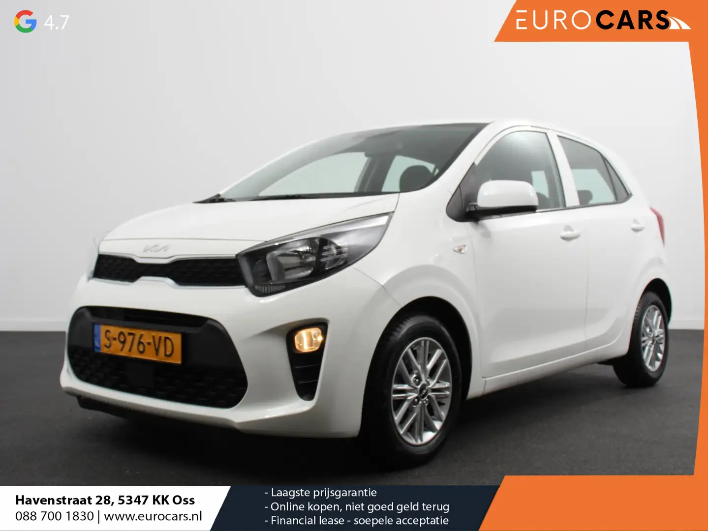 Kia Picanto 1.0 DPi DynamicLine Airco Navigatie Apple Carplay/ Wit - 1