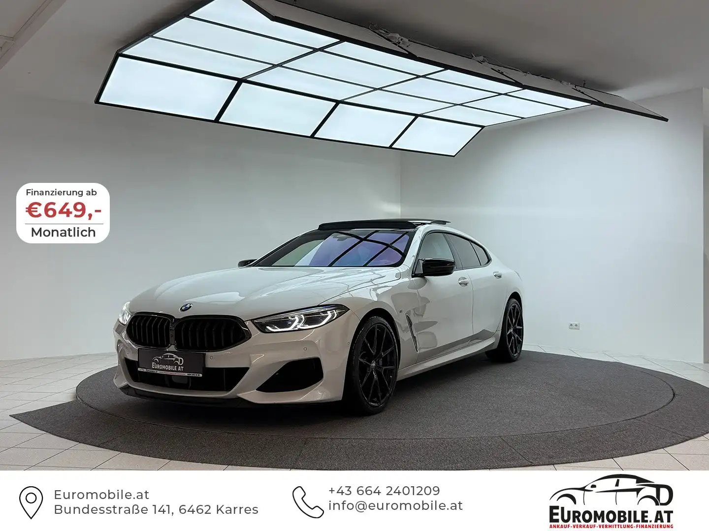 BMW M850 M850 i xDrive M-SPORT *360*GSD*H&K*LASER*TOTW*4ZON Weiß - 1