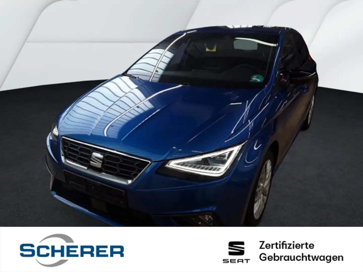 SEAT Ibiza 1.0 TSI DSG FR Navi, LED, Kessy, ACC Blau - 1
