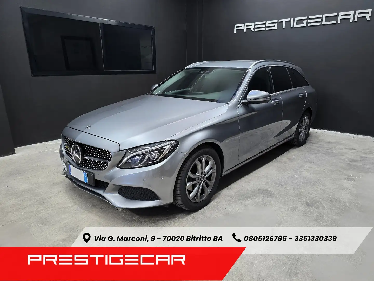 Mercedes-Benz C 200 SW d (bt) Sport Premium Gris - 1