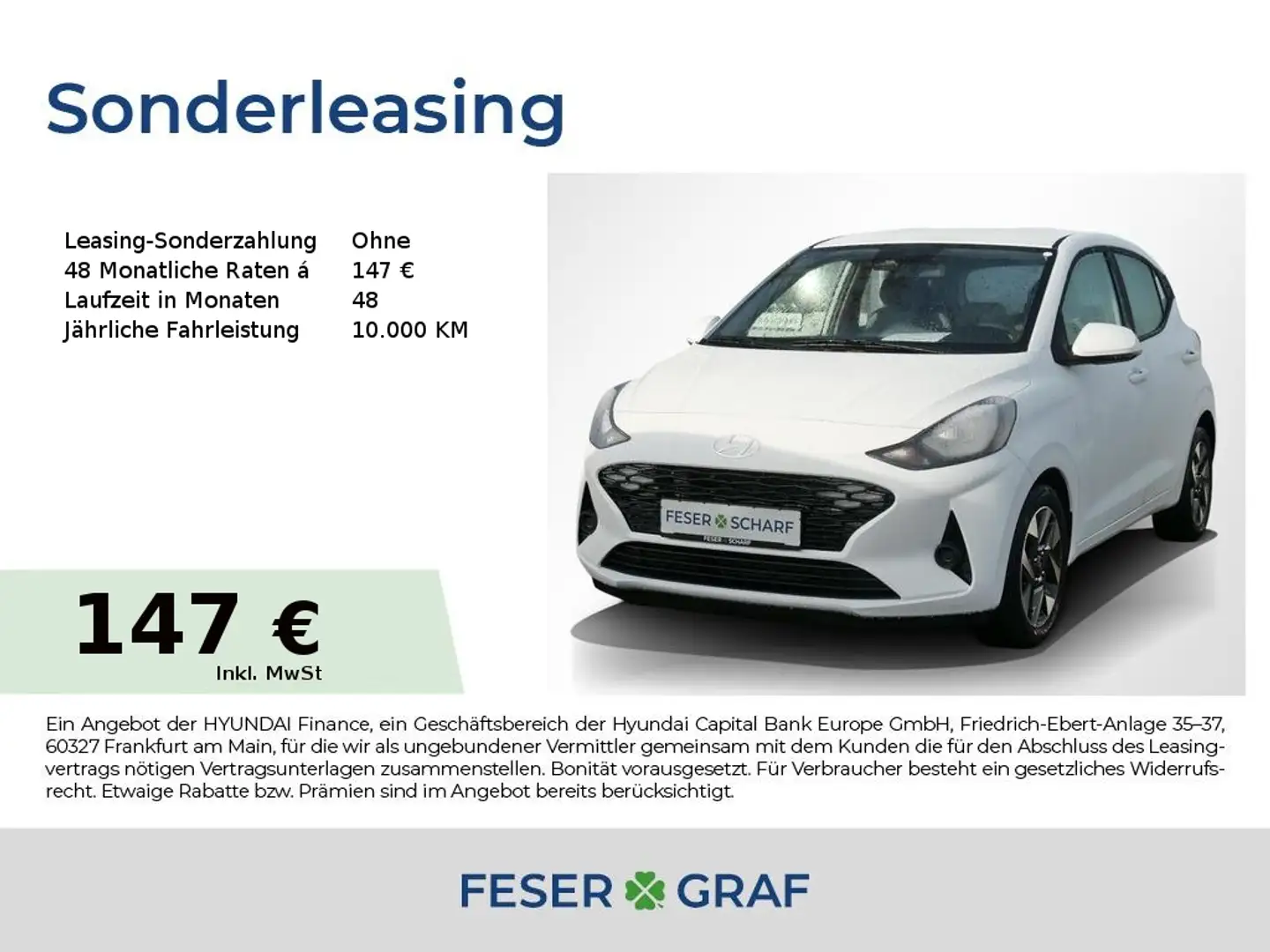 Hyundai i10 TREND&KOMFORT-PAKET NAVI KAMERA SHZ LHZ Blanc - 1