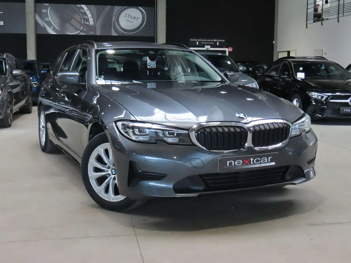 BMW 316 dA Touring G21 CUIR SPORT-LED-NAVI-DIGITAL-PARKING Gris - 2
