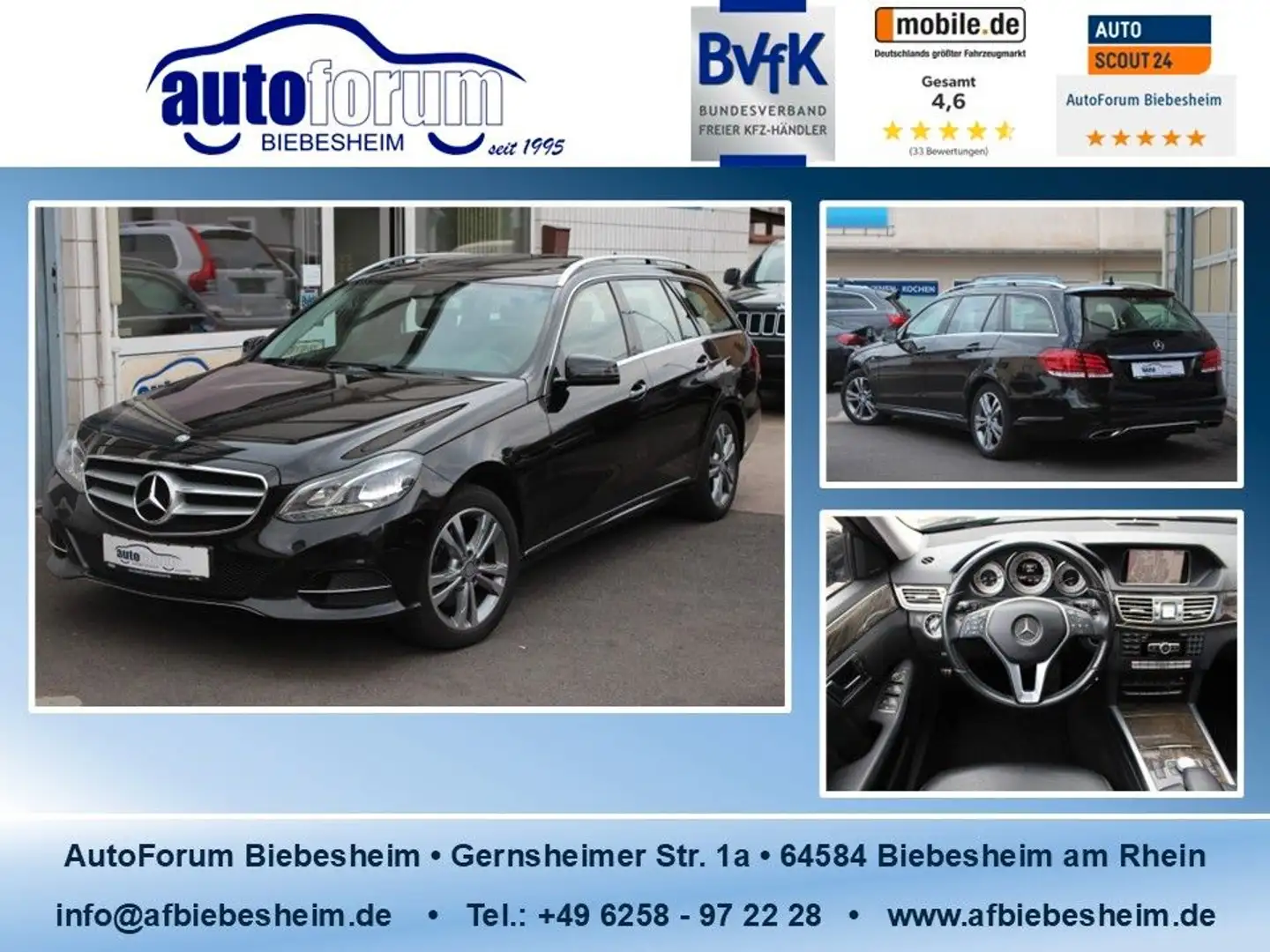 Mercedes-Benz E 300 CGI T 4Matic Bi-Xenon*S-Dach*Standhzg*AHK Schwarz - 1