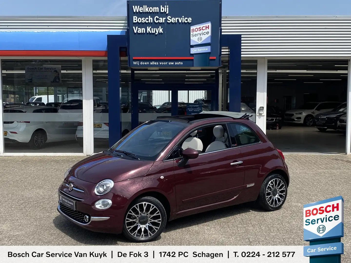 Fiat 500C 1.0 Hybrid Star / NL-Auto / 42.000 Km / Dealer-Ond Rood - 1