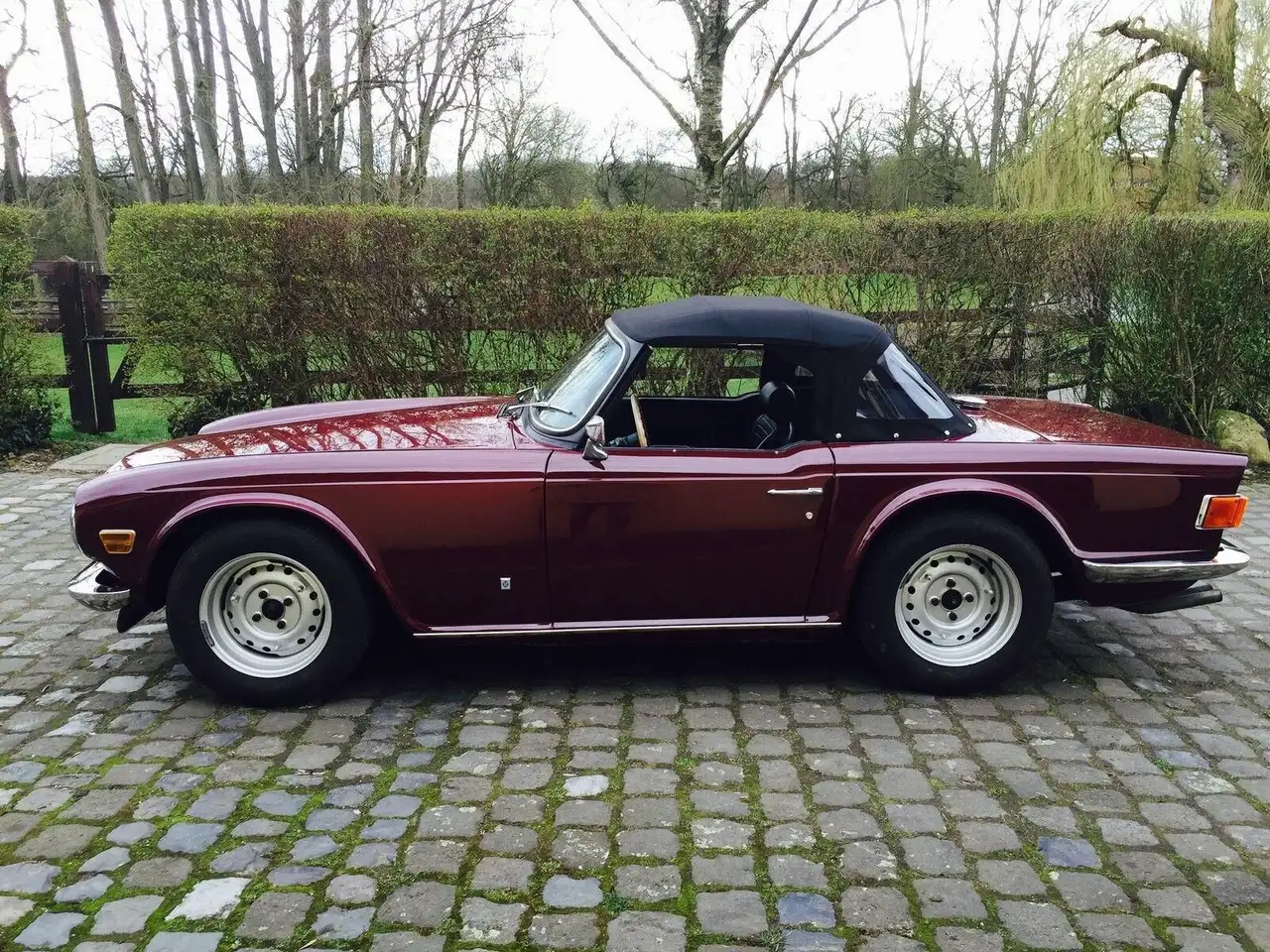 Triumph TR6 Weber Doppelvergaser Edelstahl-Sportauspuff, foto 2