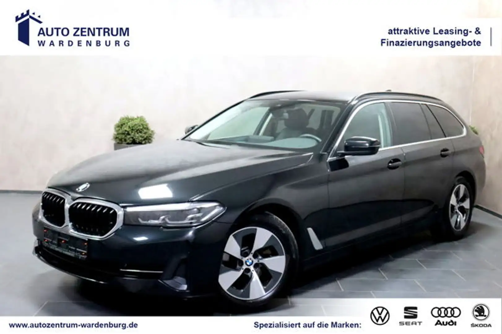 BMW 520 Touring Aut. KAMERA LEDER VIRTUAL LED NAVI Schwarz - 1