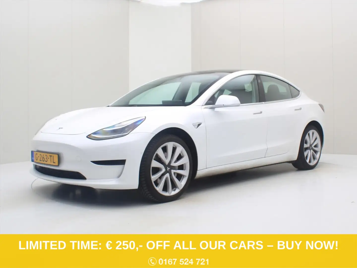 Tesla Model 3 Standard RWD Plus [ 19'' LMV+AUTOPILOT+60 kWh+PREM Blanc - 1