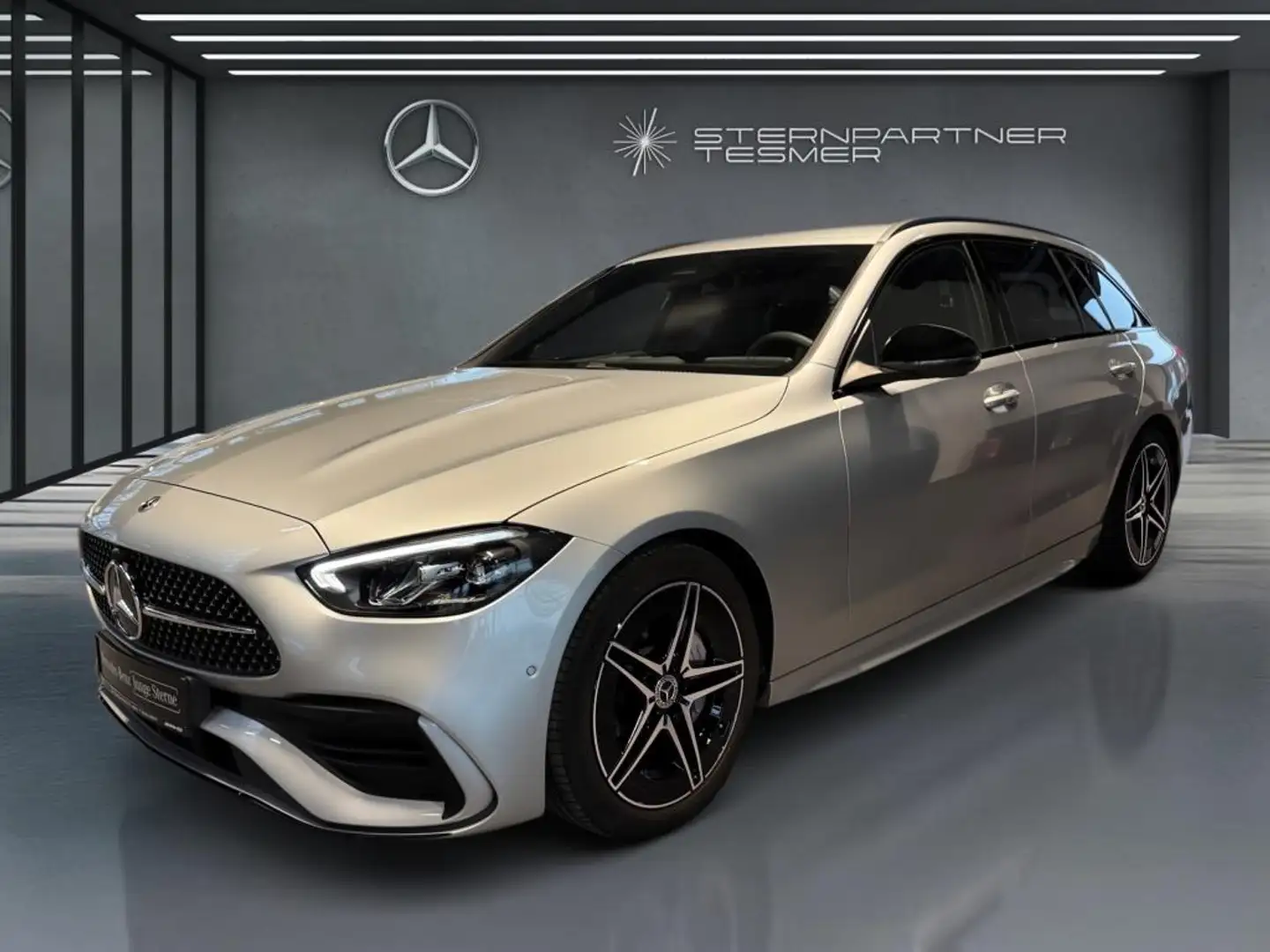 Mercedes-Benz C 180 T AMG Night, LED,AMBIE,KAM,MBUX,WINTER-P Silber - 1