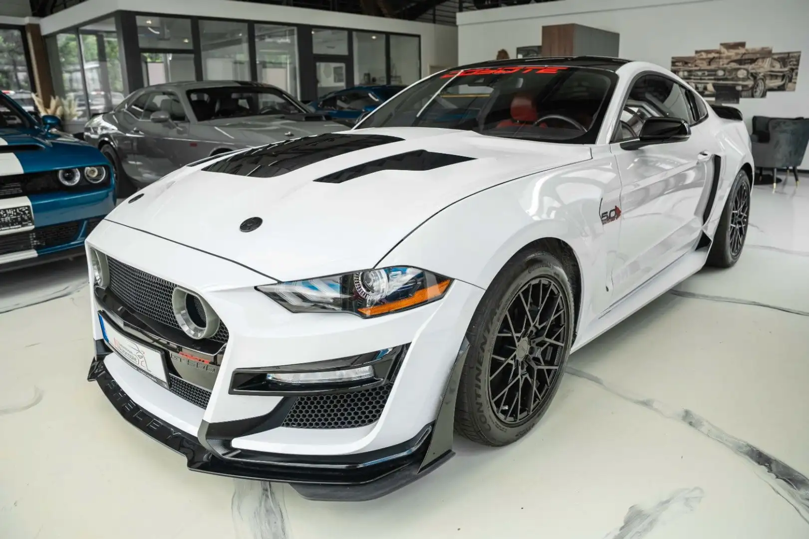 Ford Mustang GT 5,0 COYOTE GT 500 PREMIUM VOLL Wit - 1