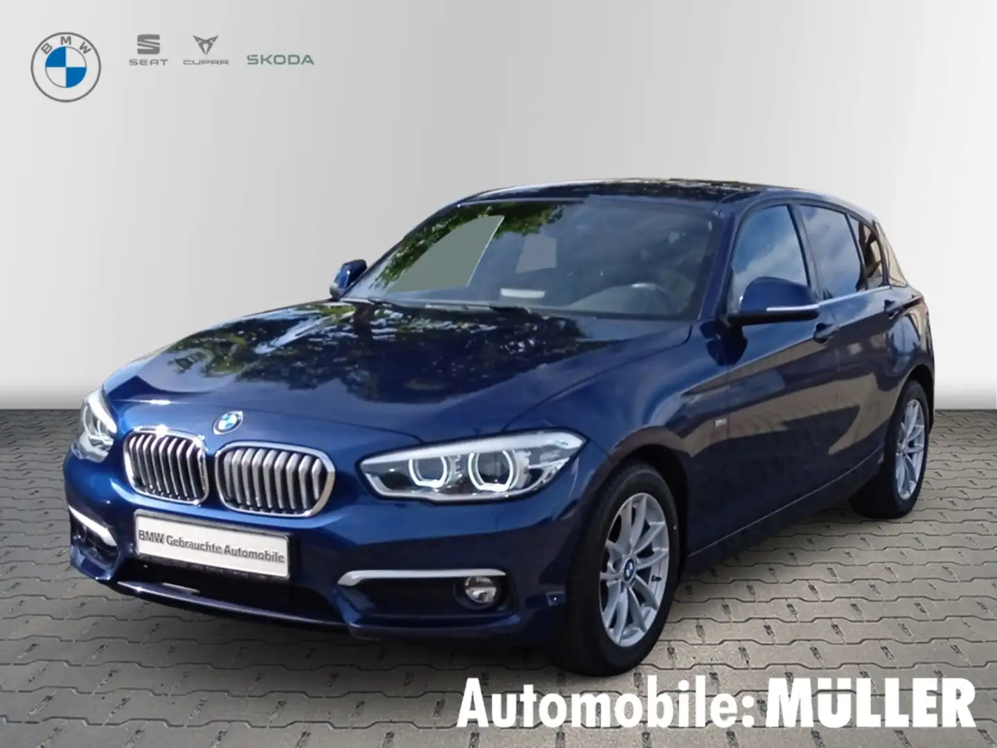 BMW 118 i Urban Line NAVI+LED+SOUNDSYSTEM+SHZ+LICHTSENSOR Bleu - 1