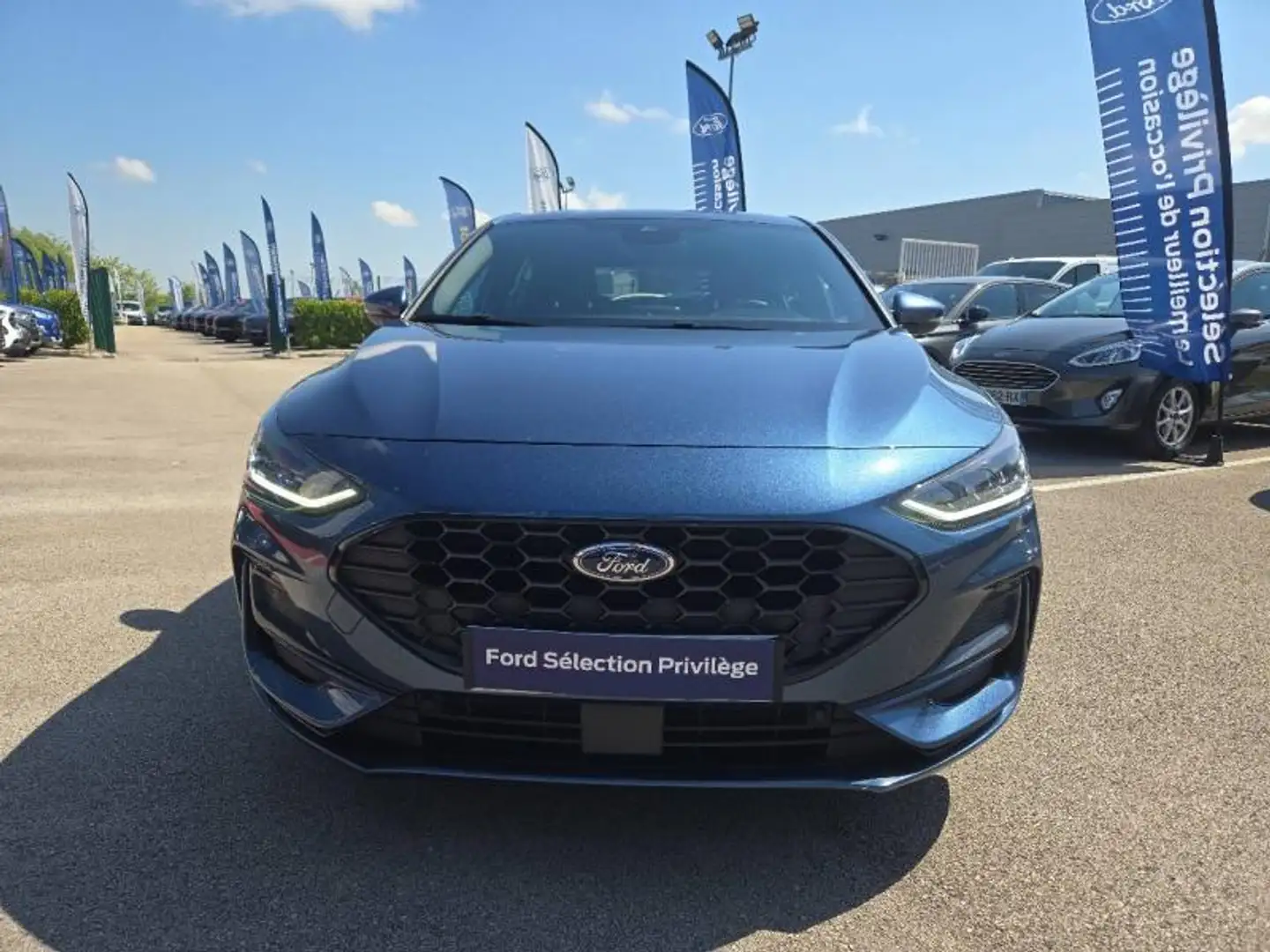 Ford Focus 1.0 Flexifuel mHEV 125ch ST-Line Design Bleu - 2