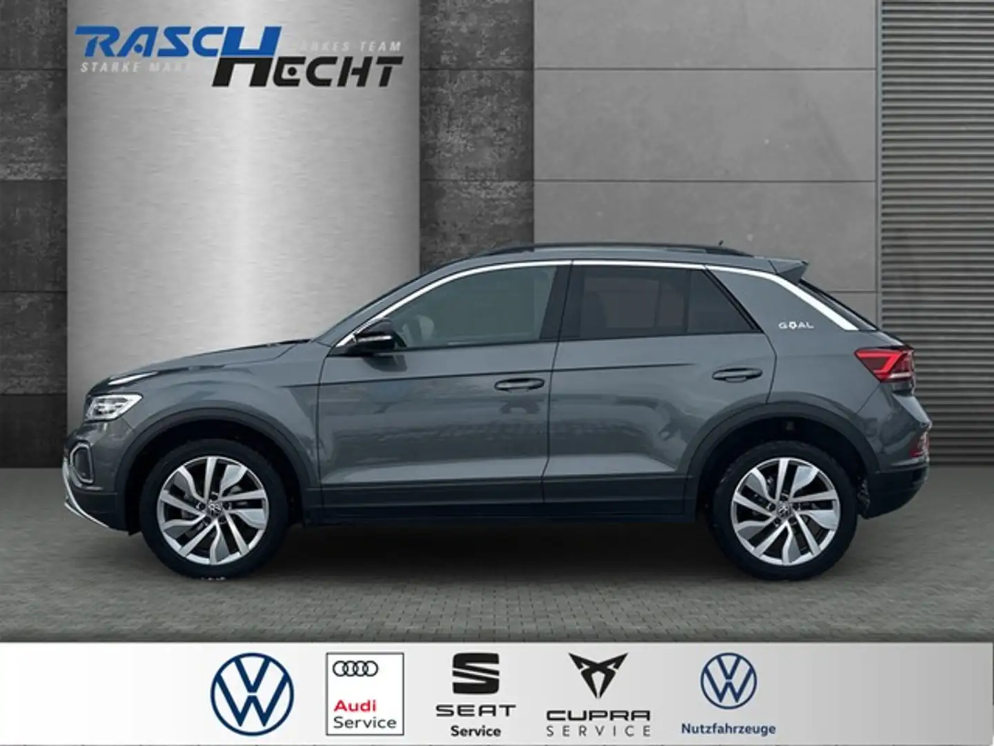 Volkswagen T-Roc Goal 1.5 TSI DSG*AHK*LED*NAVI*SHZ* Grau - 2