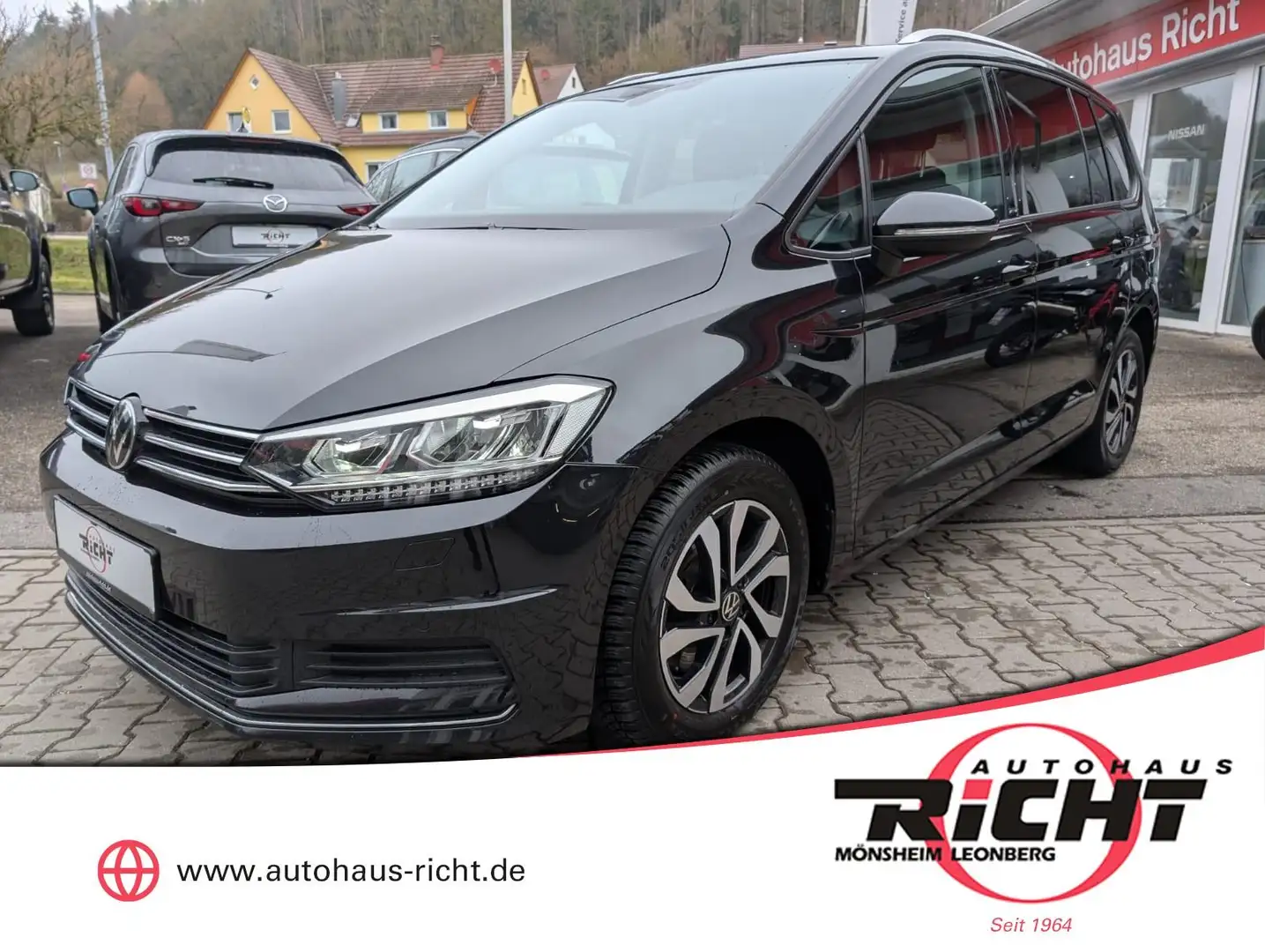 Volkswagen Touran 2.0 TDI DSG 7-Sitzer Navi LED Totw. ACC DAB Schwarz - 1