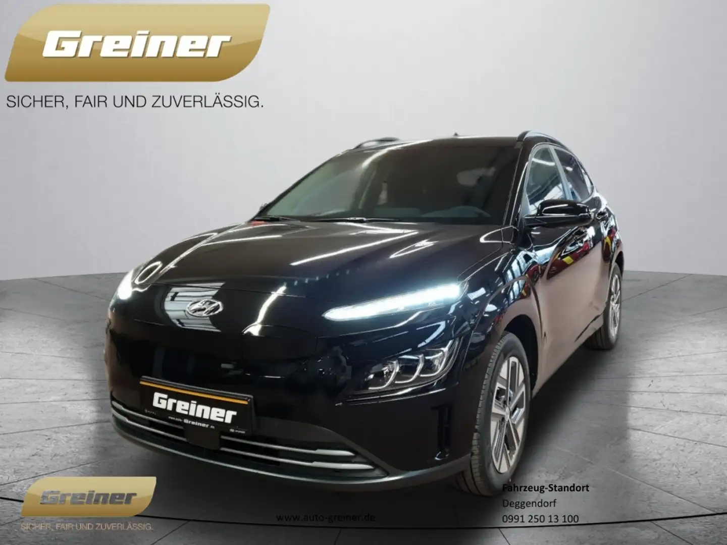 Hyundai KONA Elektro Trend 100 kW RÜCKFAHRKAMERA|PDC Schwarz - 1