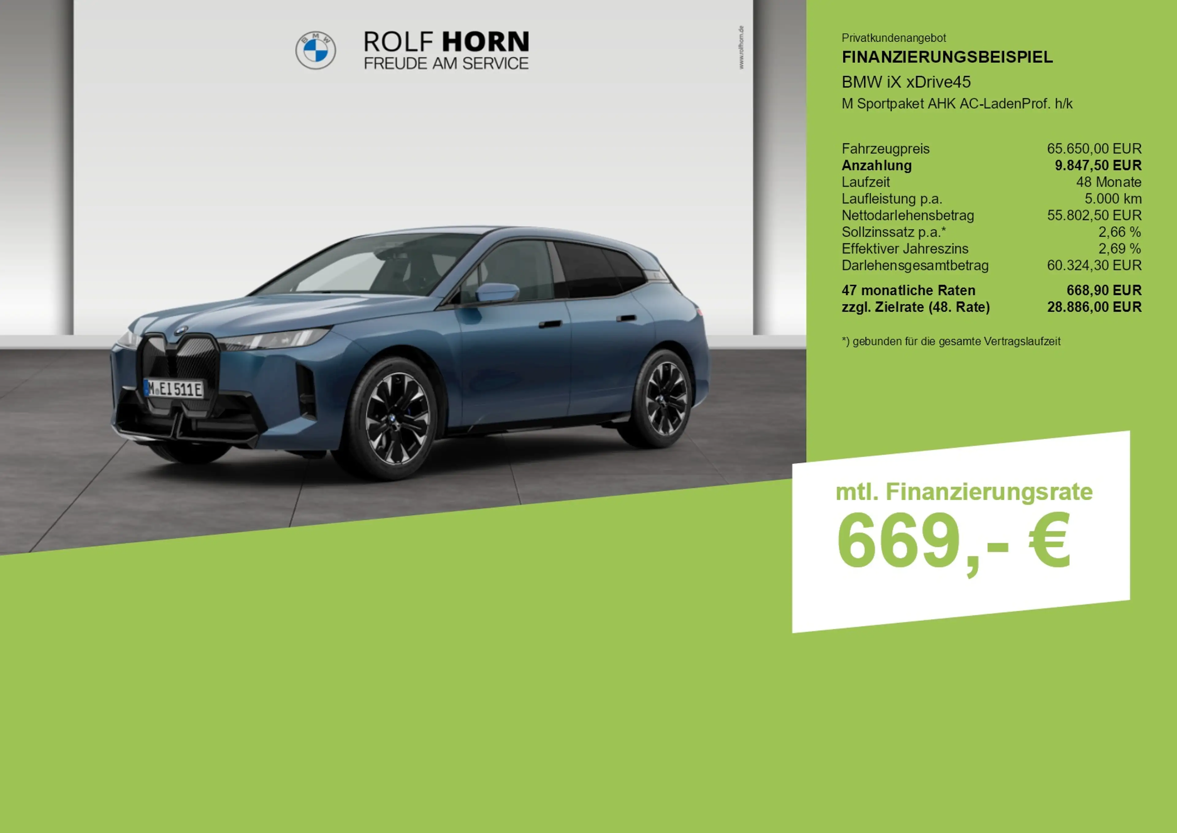 BMW iX xDrive45 M Sportpaket AHK AC-LadenProf. h/k — photo 3