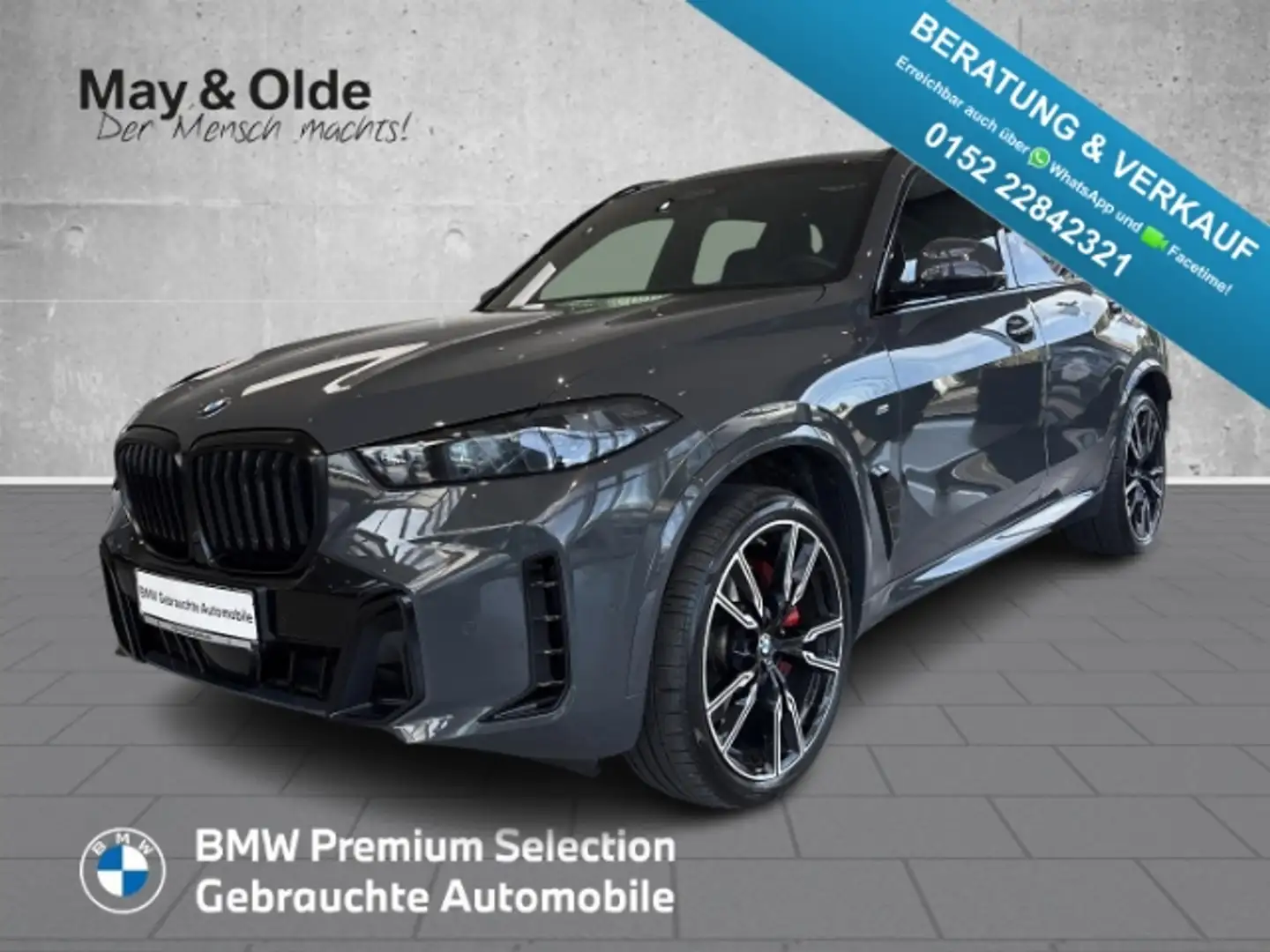 BMW X5 40d xDrive M Sport AHK SHZ LHZ ACC H&K HUD AD Stan Grau - 1