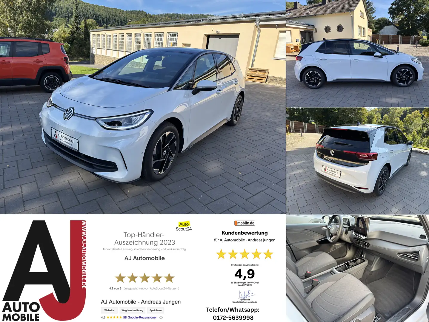 Volkswagen ID.3 Pro 150 kW schwarz/weiss/silber Lager Silber - 1