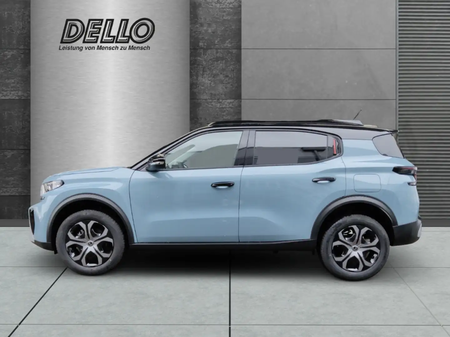 Citroen C3 Aircross PLUS Turbo 100 Dach in Perla-Nera-Schwarz 7-Sitzer Blau - 2