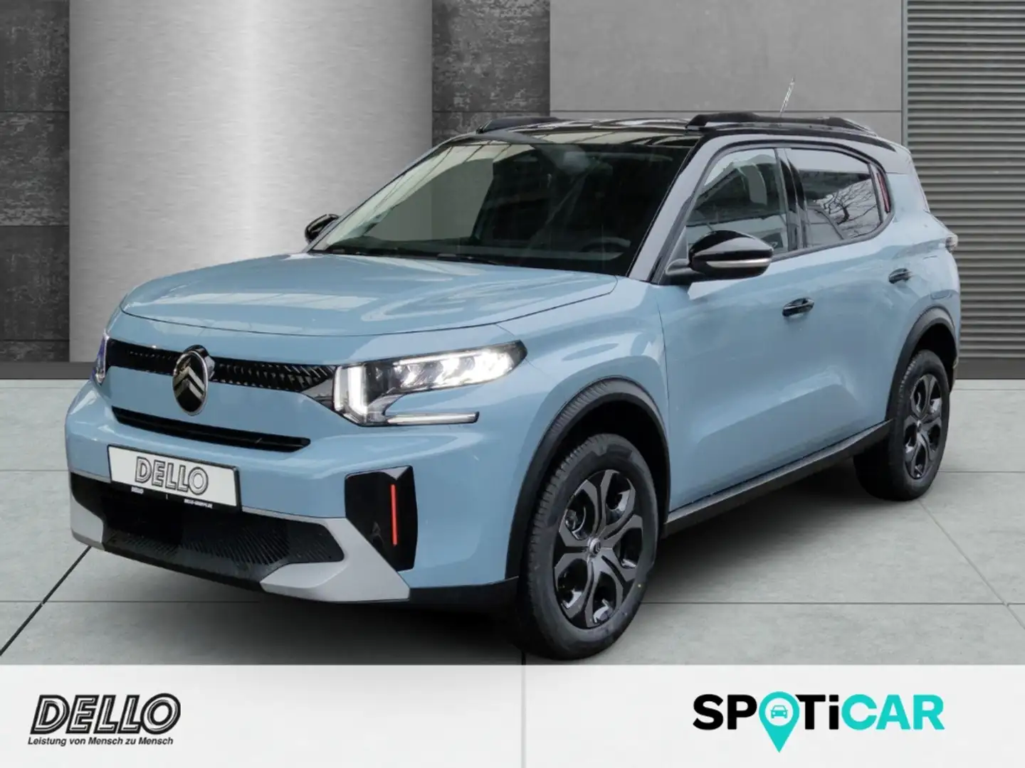 Citroen C3 Aircross PLUS Turbo 100 Dach in Perla-Nera-Schwarz 7-Sitzer Blau - 1