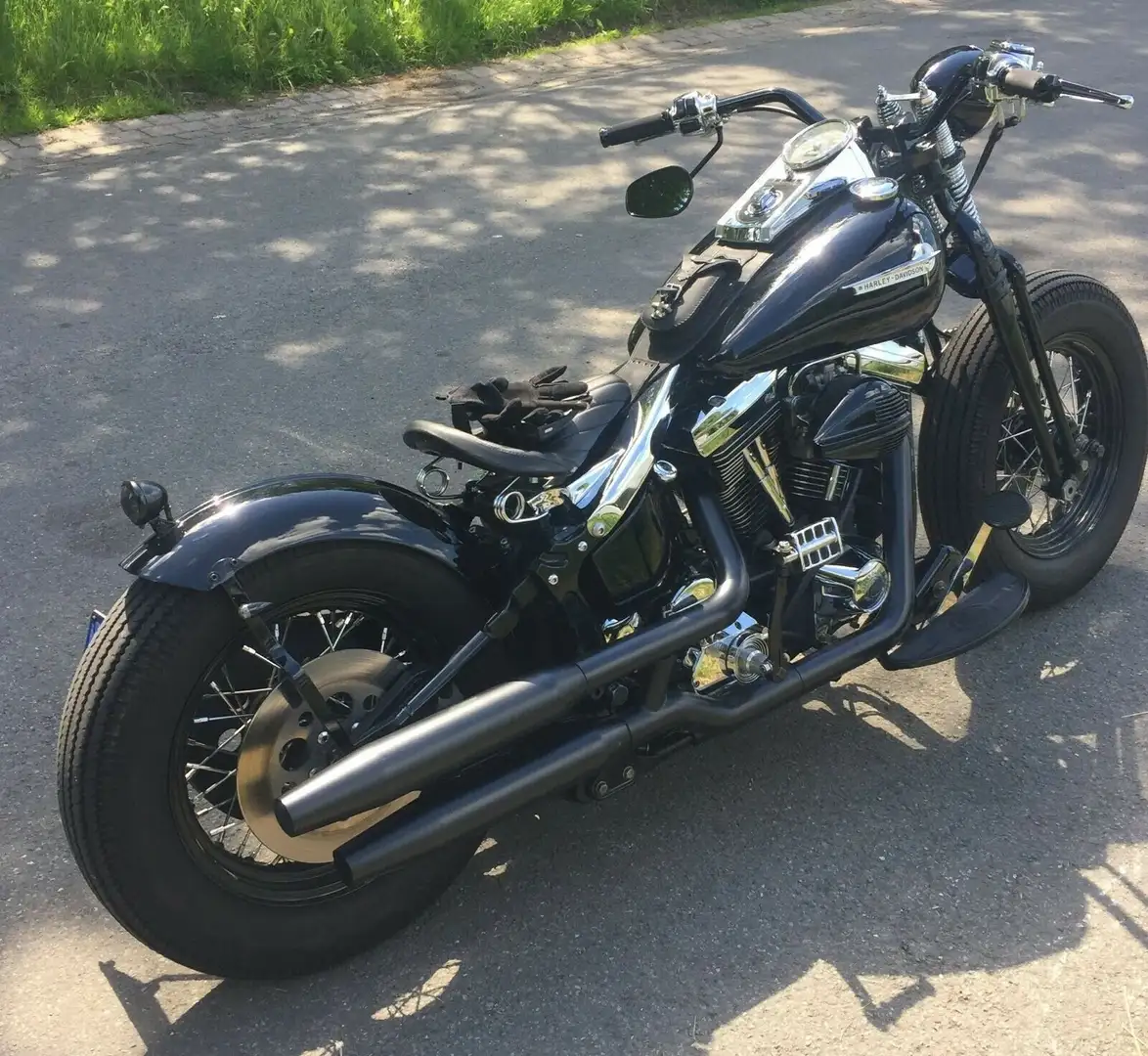 Harley-Davidson Softail EVO Bobber Zwart - 1