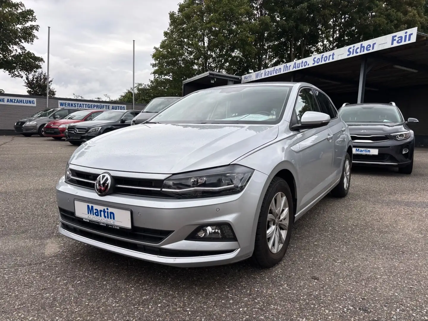 Volkswagen Polo VI Highline * AUTOMATIK/LED/1.HAND* Silber - 2