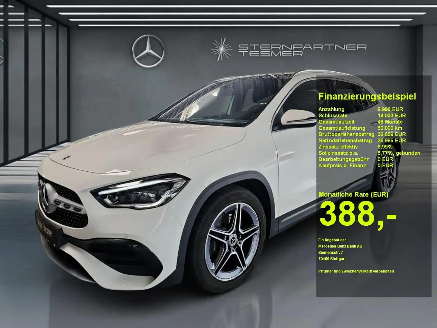 Mercedes-Benz GLA 200 d AMG+MBUX+PANORAMA+MBEAM+AMBIENTE+AHK Blanc - 1