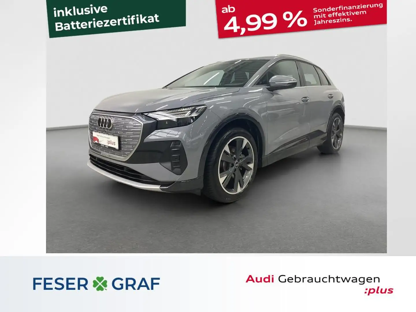 Audi Q4 e-tron advanced 35 Matrix Navi RFK ACC PDC SHZ Grau - 1