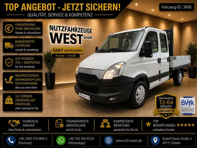 Iveco Autres Daily 35s17 3,0 D*DoKa-Pritsche*AHK=3500Kg*