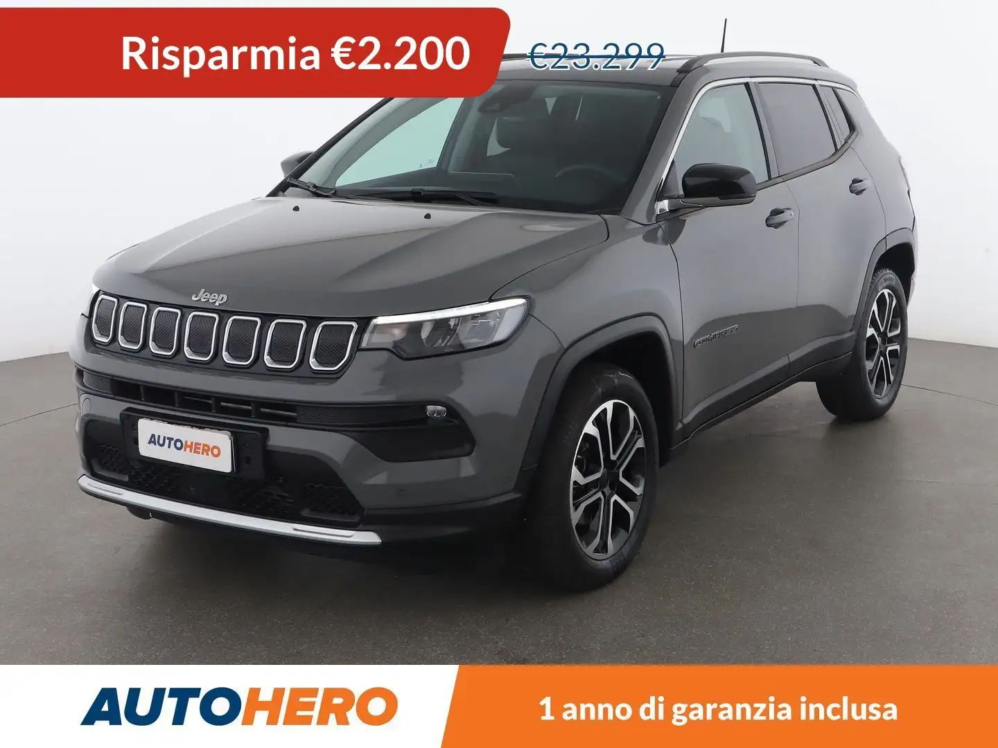 Jeep Compass 1.6 M-Jet Limited Grijs - 1