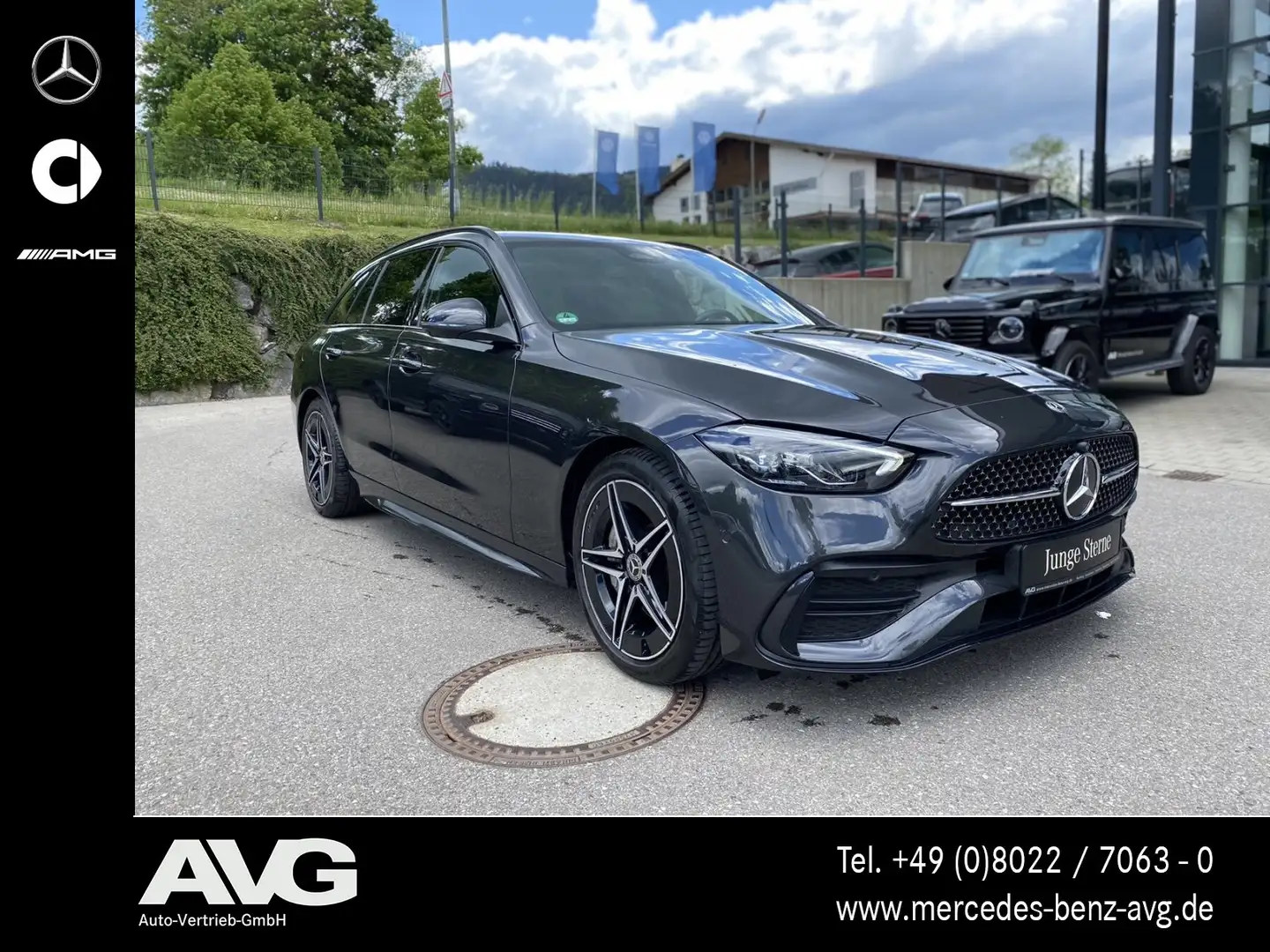 Mercedes-Benz C 200 C 200 T-Mod MBUX|TOTW|360°|LED|AMG|NIGHT Gris - 2