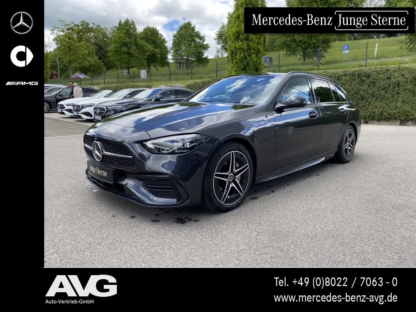 Mercedes-Benz C 200 C 200 T-Mod MBUX|TOTW|360°|LED|AMG|NIGHT Gris - 1