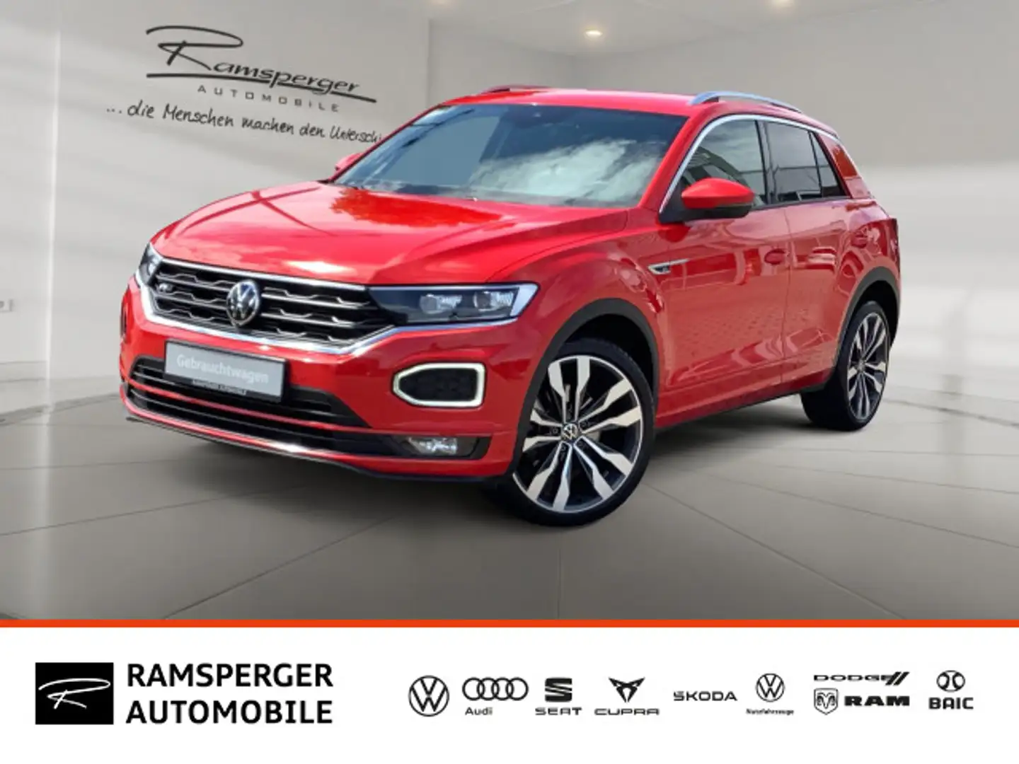 Volkswagen T-Roc 1.5 TSI DSG R-Line AHK ACC LED Navi Kamera Rot - 1