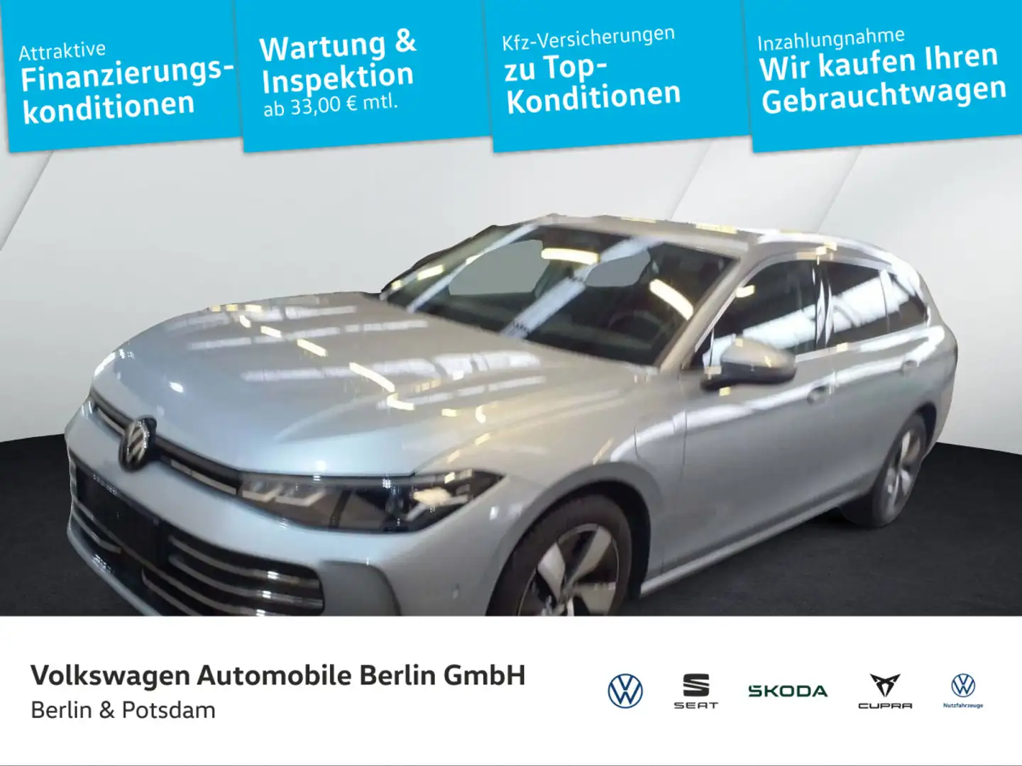 Volkswagen Passat Variant 1.5 TSI eHybrid Business AHK DCC Silber - 1