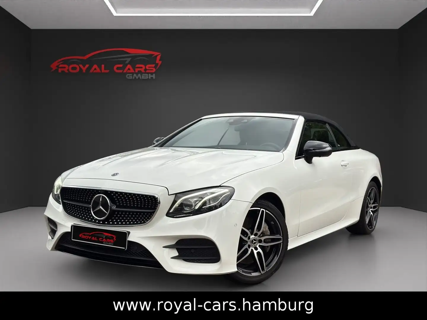 Mercedes-Benz E 450 4Matic AMG LINE Cabrio NAVI*LED*360*LEDER! Weiß - 1
