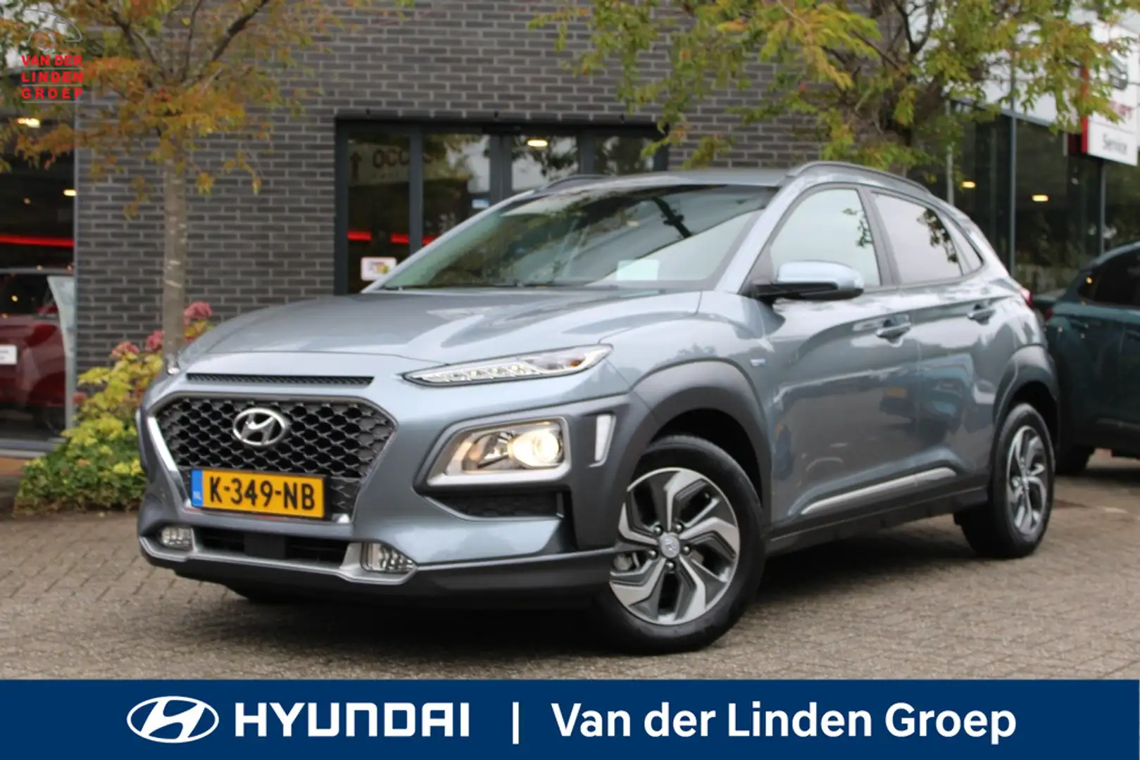 Hyundai KONA 1.6 GDI HEV Fashion Navi/Cam/16"/Head-Up "RIJKLAAR Gris - 1