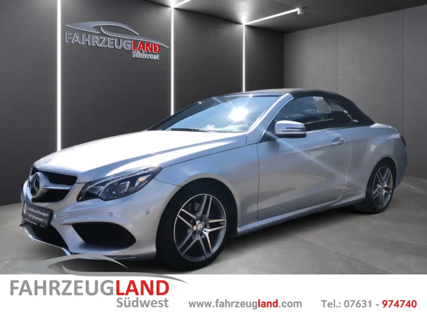 Mercedes-Benz E 400 Cabrio AMG Paket Navi 7G-Tronic Klima Sitze Rückfa Silber - 1