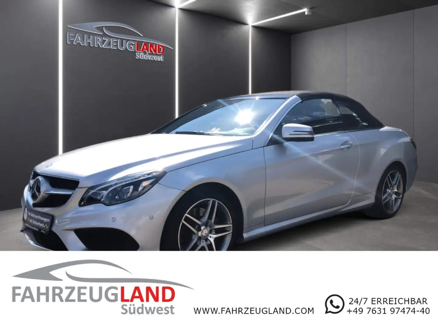 Mercedes-Benz E 400 Cabrio AMG Paket Navi 7G-Tronic Klima Sitze Rückfa Silver - 1