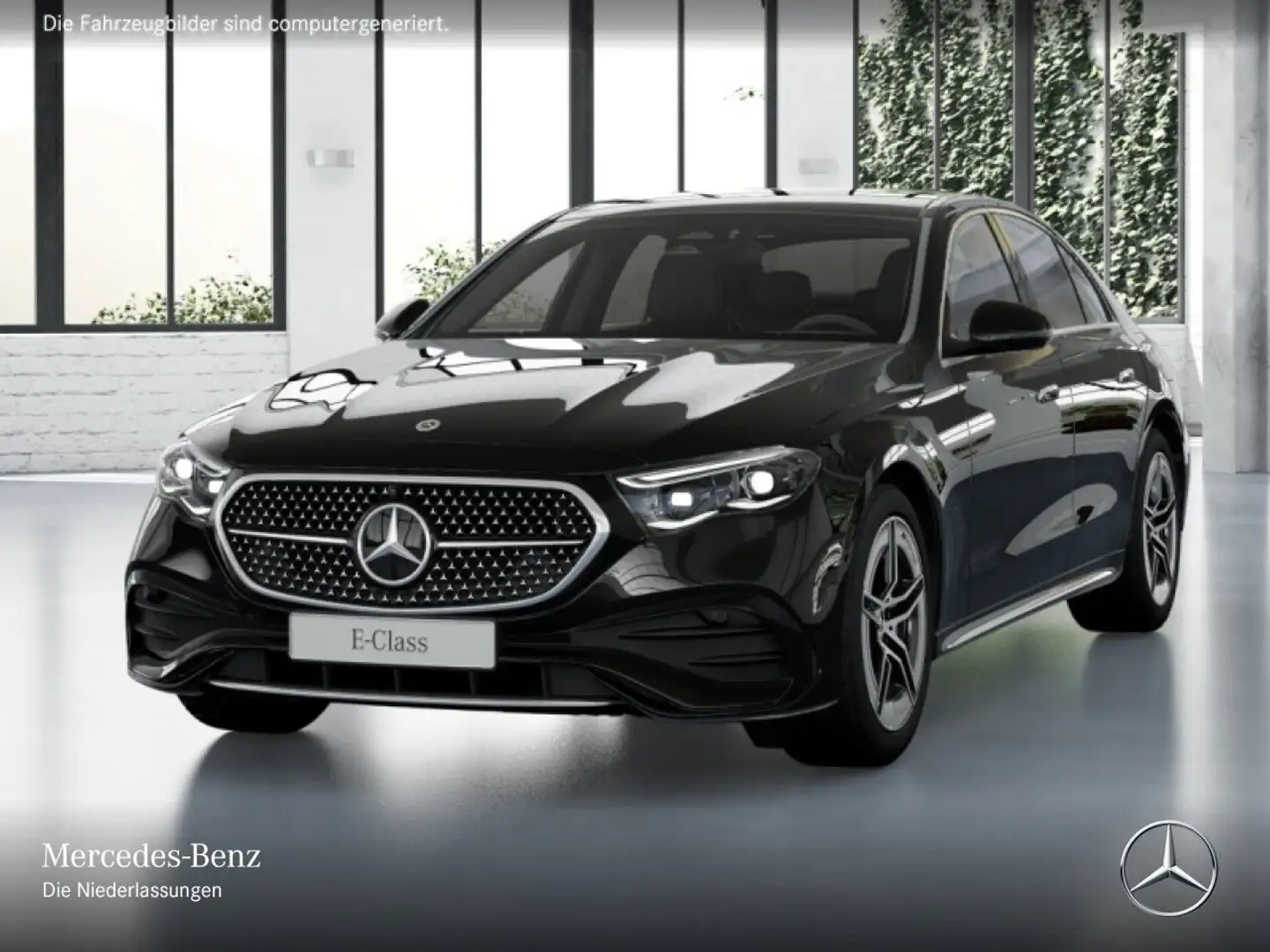 Mercedes-Benz E 300 e Hybrid AMG 360° Pano Burmester Distr. PTS Schwarz - 2