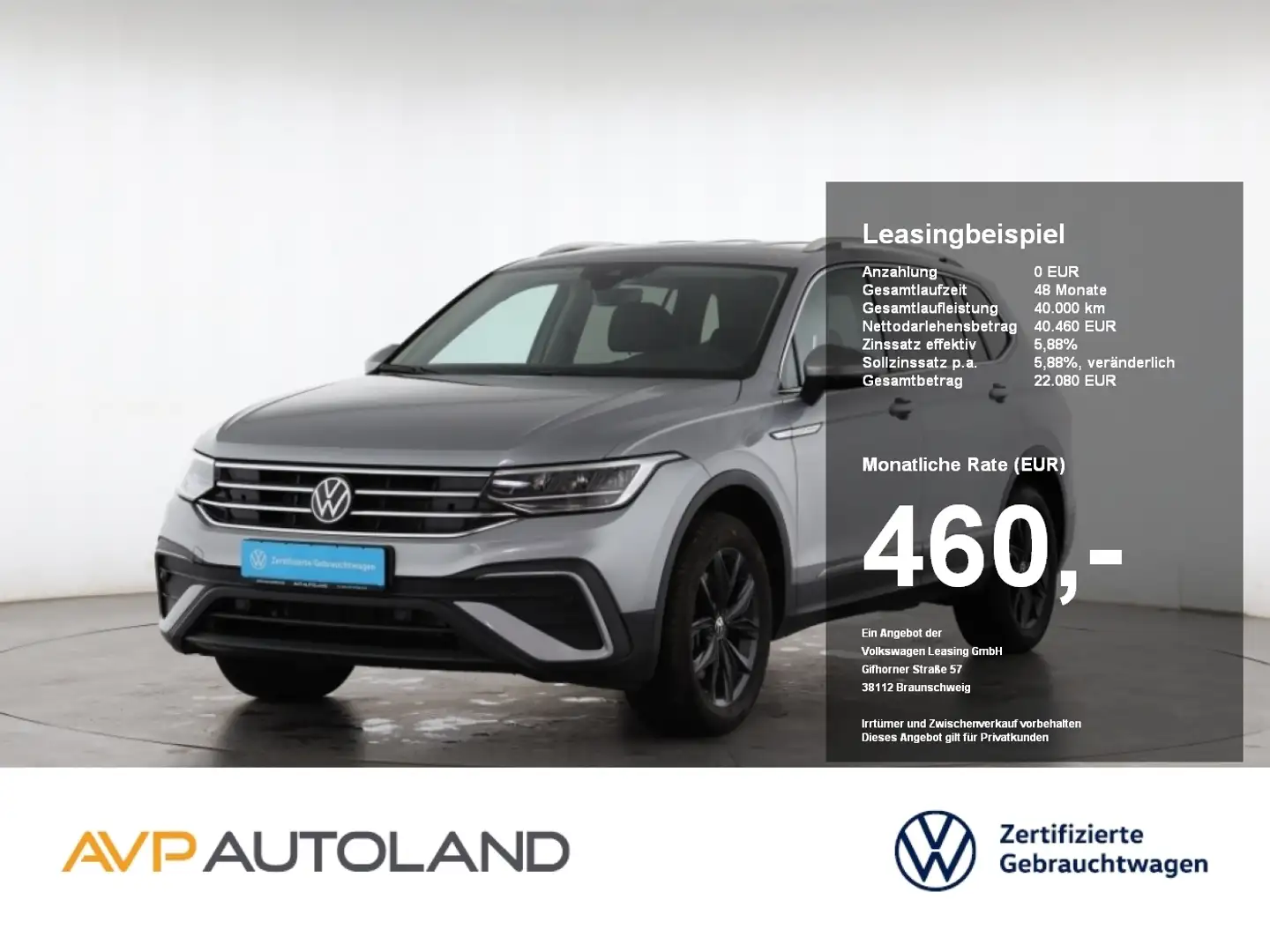 Volkswagen Tiguan Allspace 2.0 TSI DSG 4MOTION MOVE | AHK | Silber - 1
